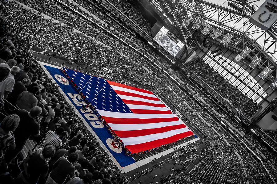 Indianapolis Colts Photograph - Red White and Blue by Ron Pate