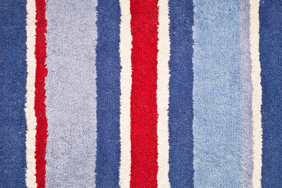 Pattern Photograph - Red white and blue by Tom Gowanlock