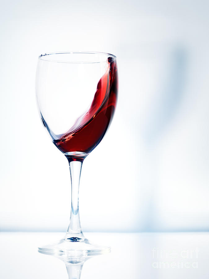 Red wine in a glass Photograph by Maxim Images Exquisite Prints