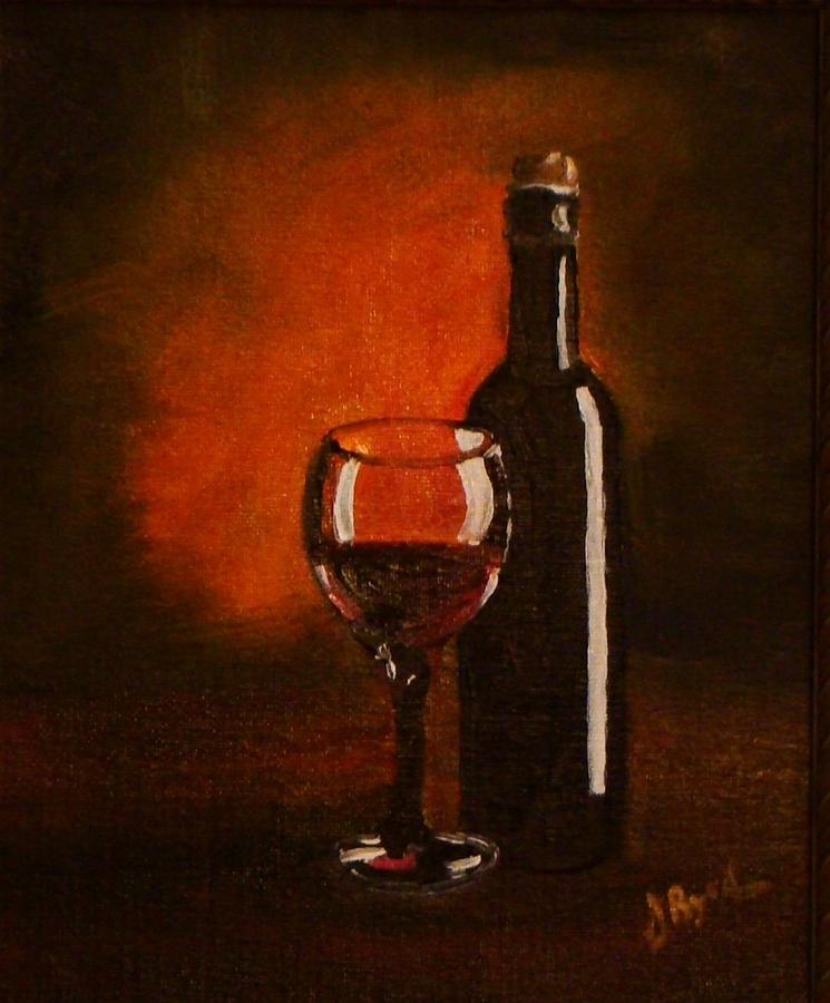 Wine Painting - Red Wine by Joe Byrd