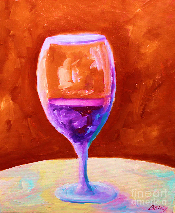 Red Wine Painting by Todd Bandy Fine Art America