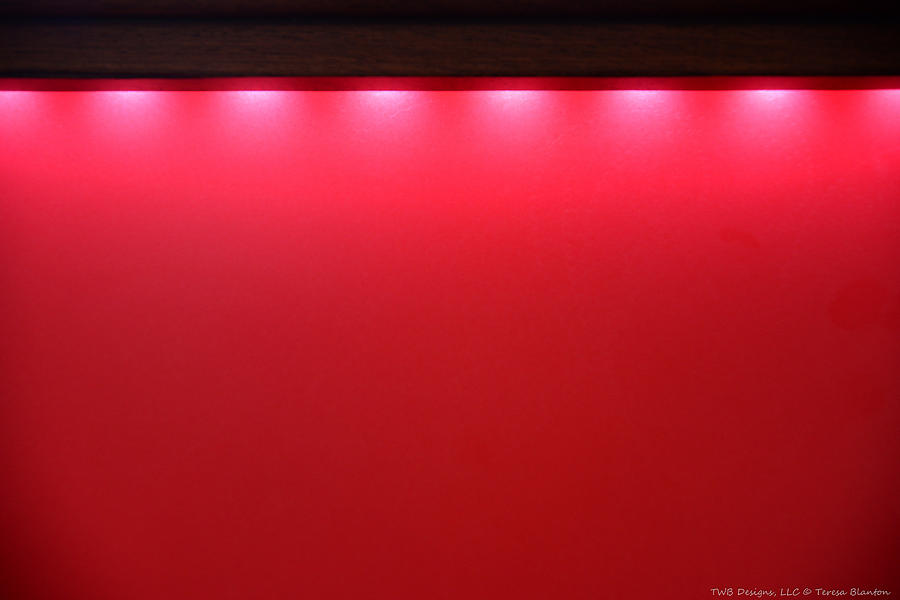 Red with Lights Photograph by Teresa Blanton