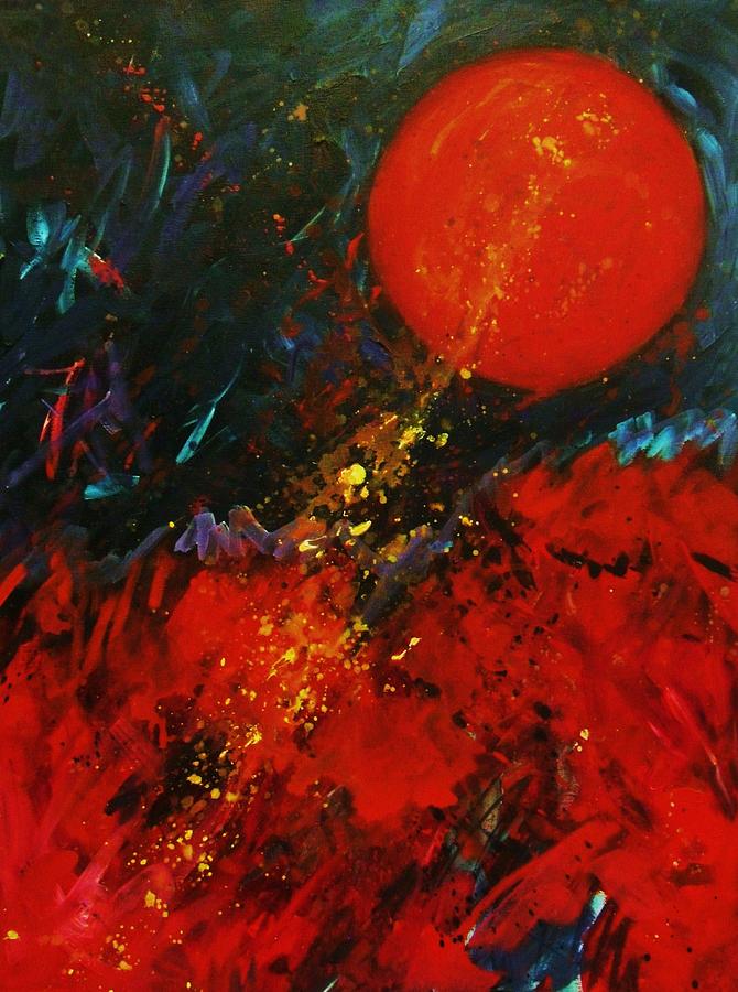 Red World  Painting by Carol Suzanne Niebuhr