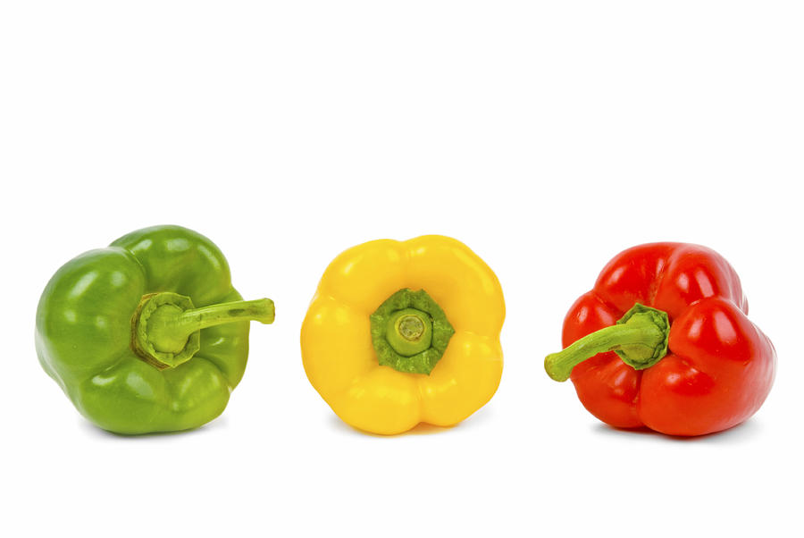 Red Yellow and Green Pepper Photograph by Chevy Fleet
