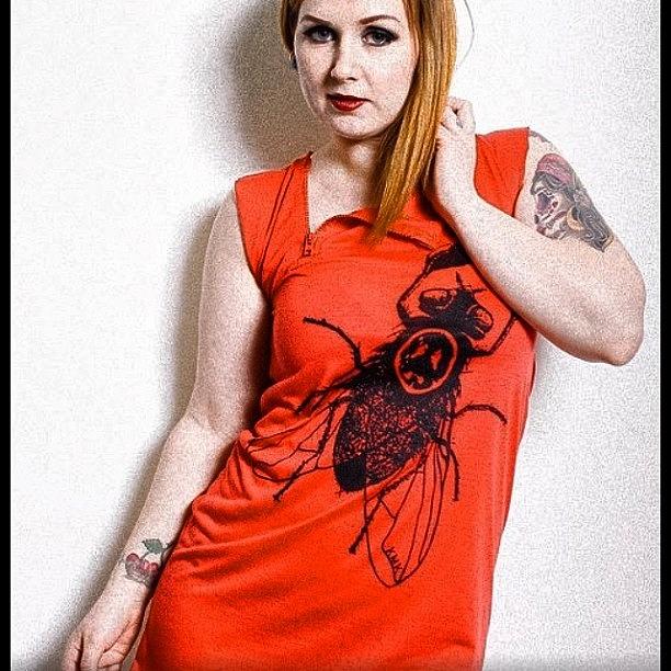 Available Photograph - #red #zip #kunstfly #dress #kissmykunst by Kiss My Kunst