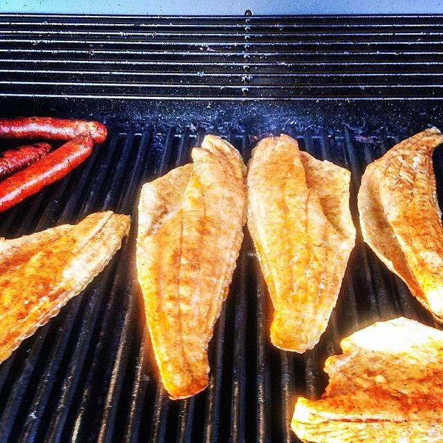 Fish Photograph - Redfish On The Grill Dont Hate!! by Scott Pellegrin