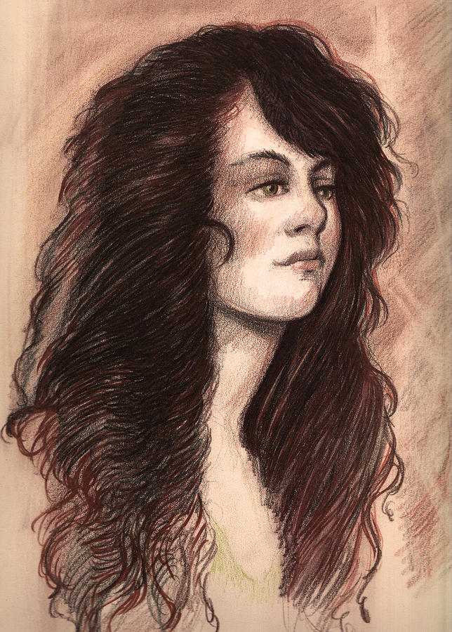 Redhead Girl Drawing by Michael Mynatt