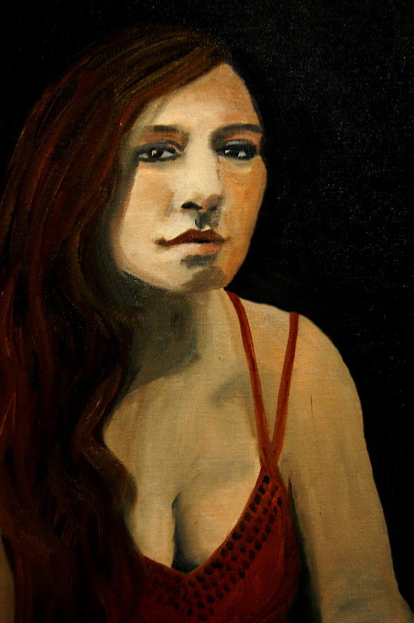 Redhead in Reflection Painting by Barbara J Blaisdell