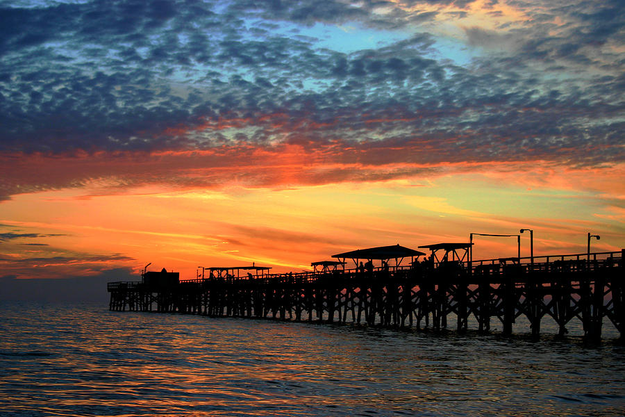 Redington Long Pier Sunset Photograph by Daniel Woodrum