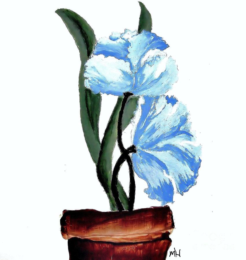 Redo Flower Painting Painting by Marsha Heiken