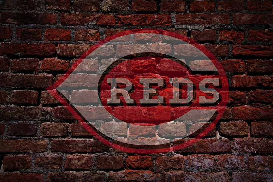 Reds Baseball Graffiti on Brick  Photograph by Movie Poster Prints
