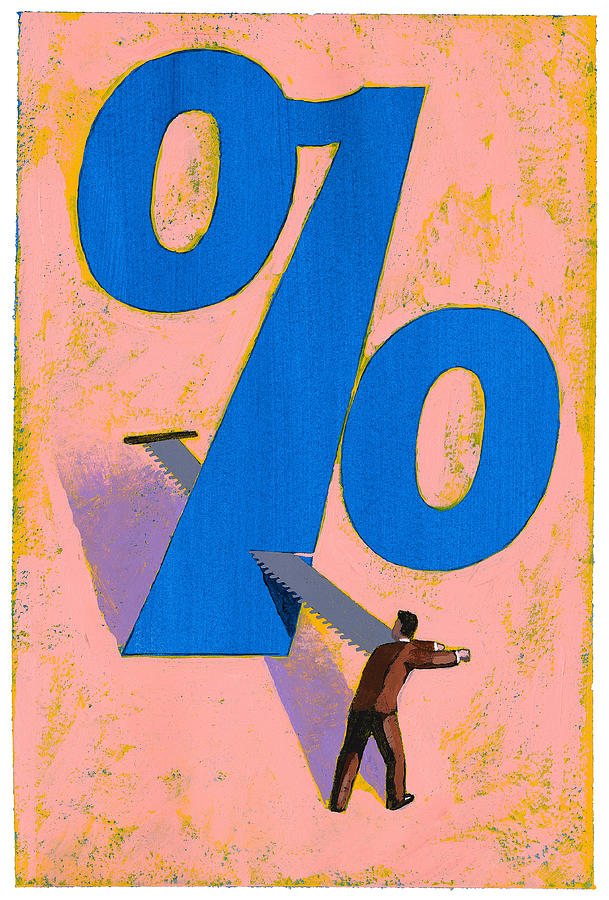Reducing the Percentage Drawing by Jonathan Evans