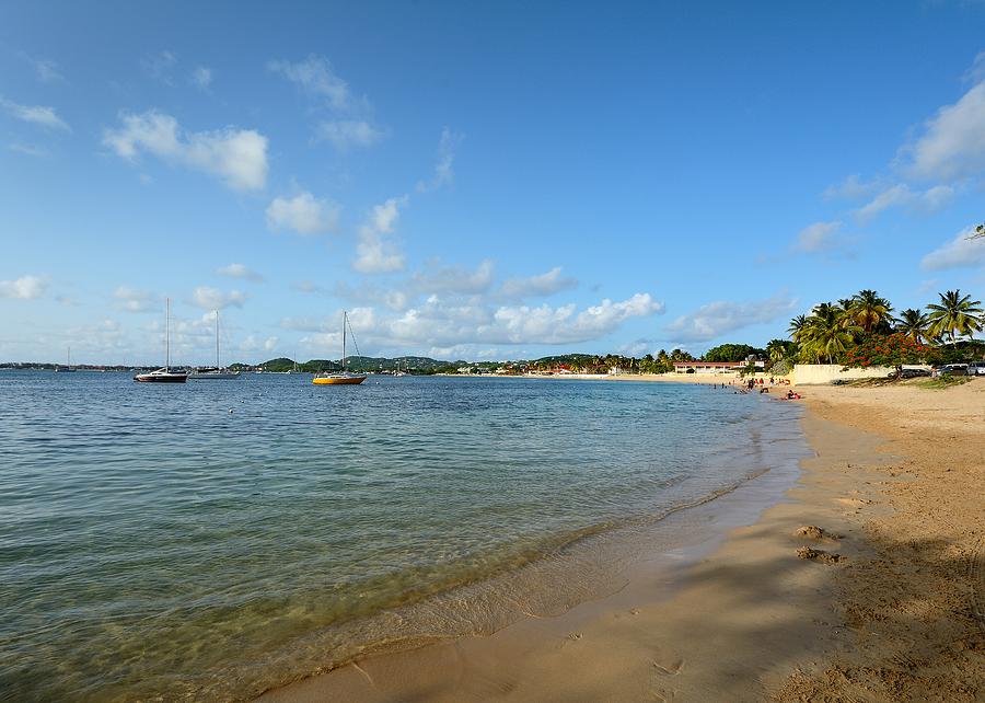 Reduit Beach and Rodney Bay - Saint Lucia Photograph by Brendan Reals