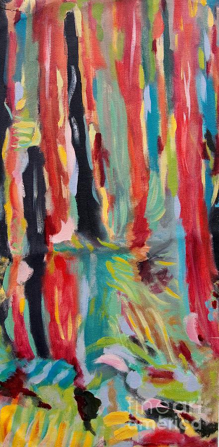 Abstract Painting - Redwoods by Jennifer Lombardo