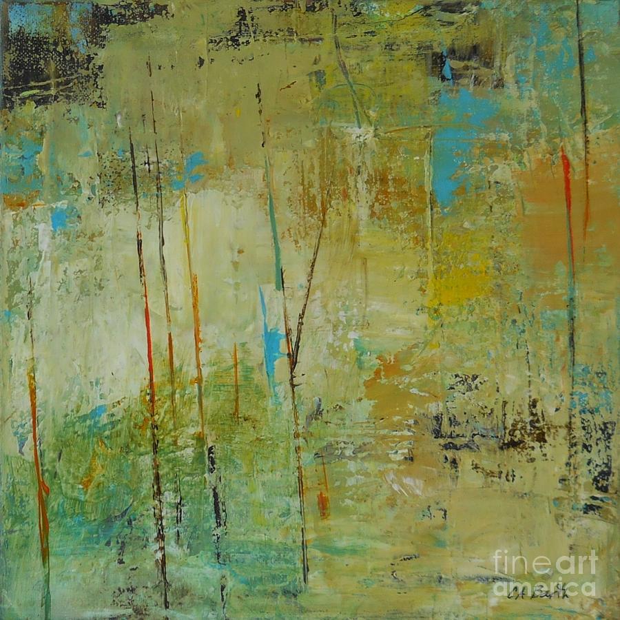 Sold - Reeds  Painting by Carolyn Barth