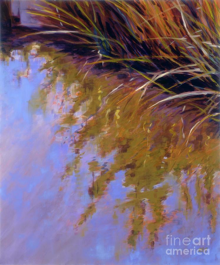 Landscape Painting - Reeds - No. 1 by Betsee  Talavera