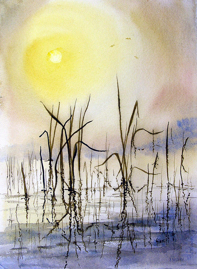 Reeds Painting by Sam Sidders