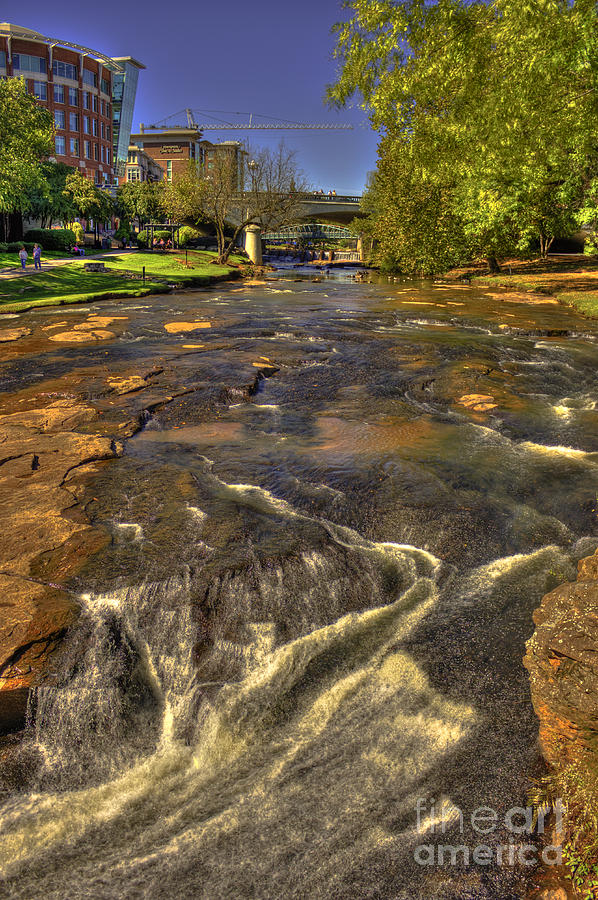 Reedy River Falls Flows On 2 Greenville SC Photograph by Reid Callaway