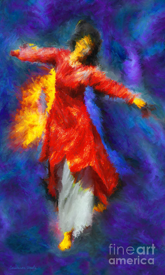 Refiners Fire Dance 2 Painting by Constance Woods
