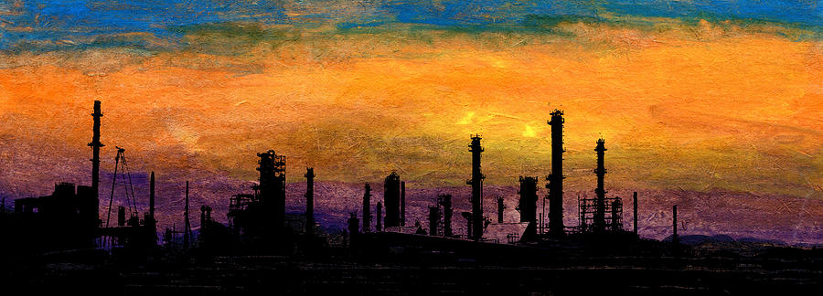 Refinery Painting by R Kyllo