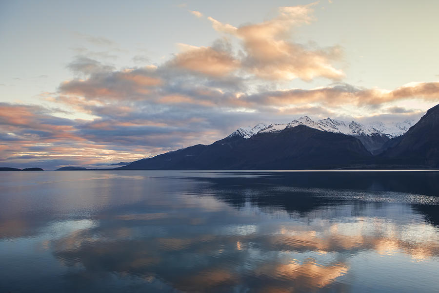 Reflected Alaskan Sunset Photograph by Michele Cornelius