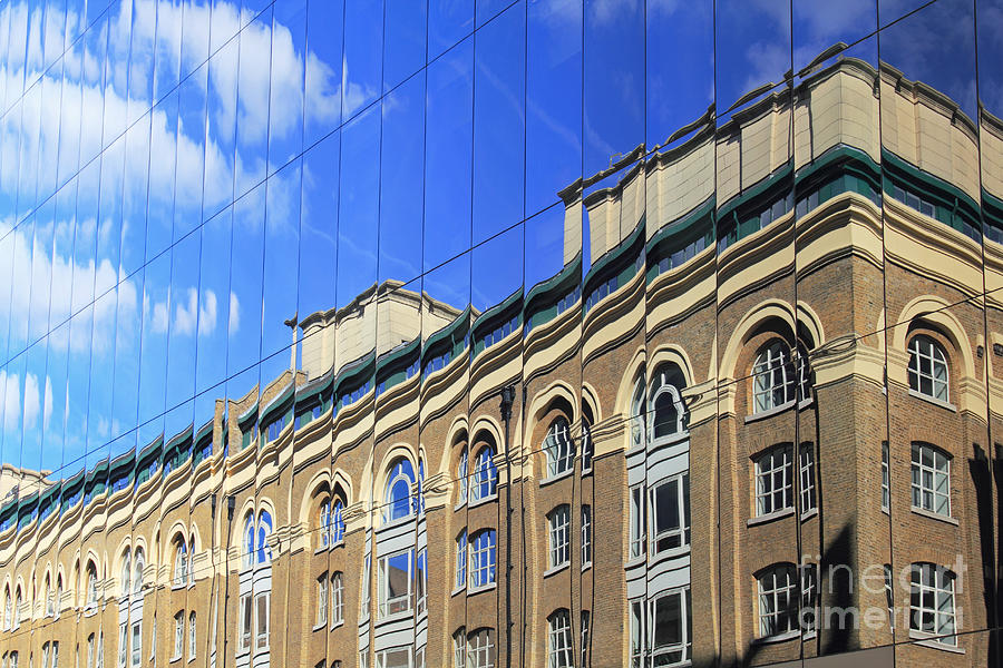 Reflected Building London Photograph by Julia Gavin