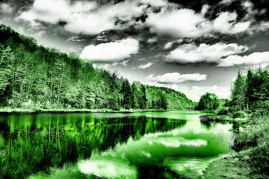 Landscape Photograph - Reflected Greens by David Patterson