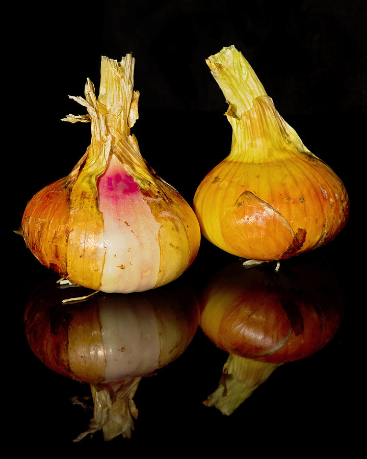 Reflected Onions  Photograph by Pete Hemington