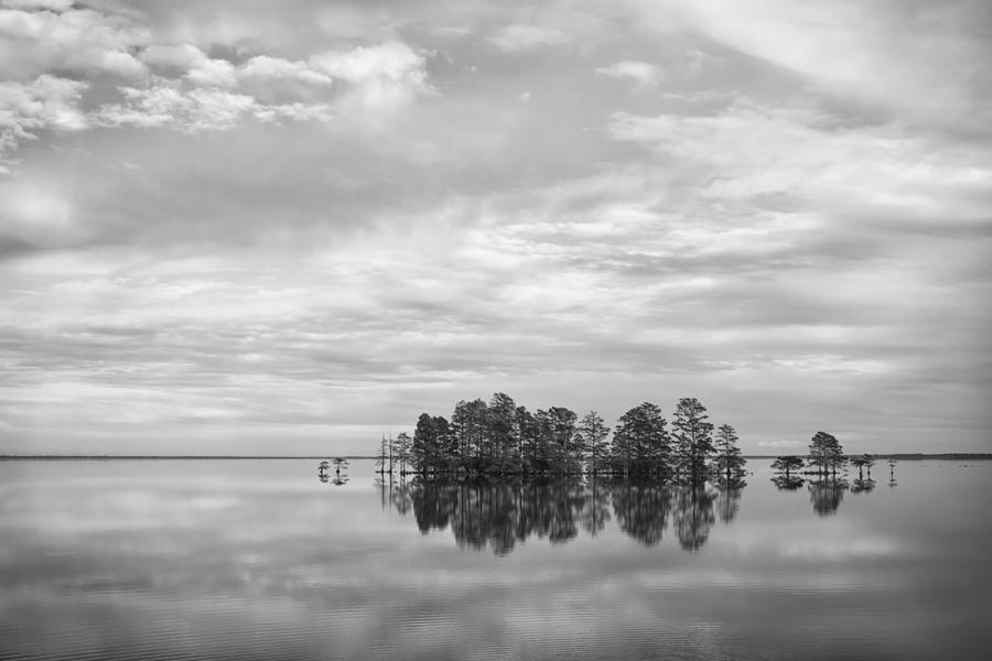 Reflected Sky in Black and White Photograph by Bob Decker