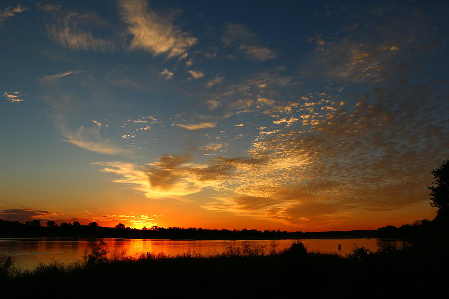 Reflecting Fire in the Sky Photograph by David Bouchard - Fine Art America