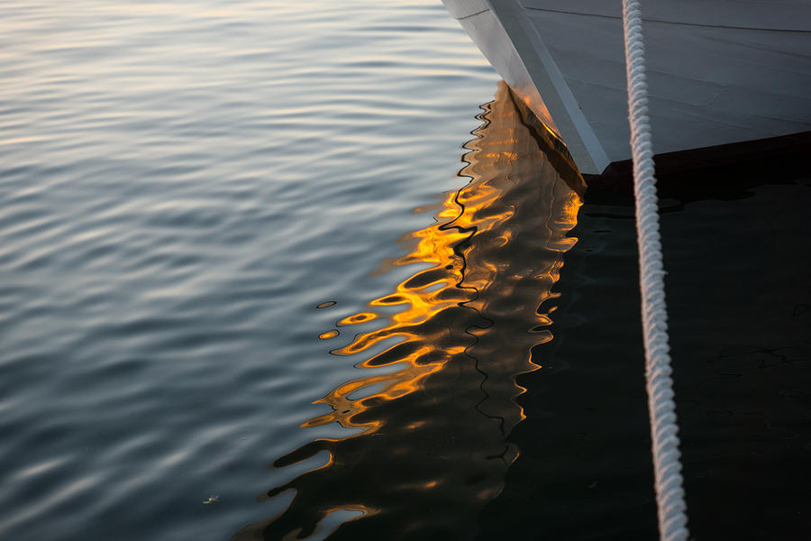 Reflecting on Boats and Sunsets Photograph by Georgia Mizuleva