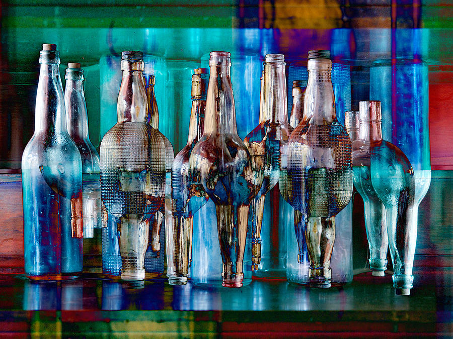 Reflecting on Bottles Photograph by Paul Berger