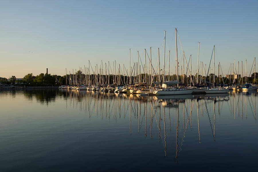 Boat Photograph - Reflecting on Yachts and Sailboats by Georgia Mizuleva