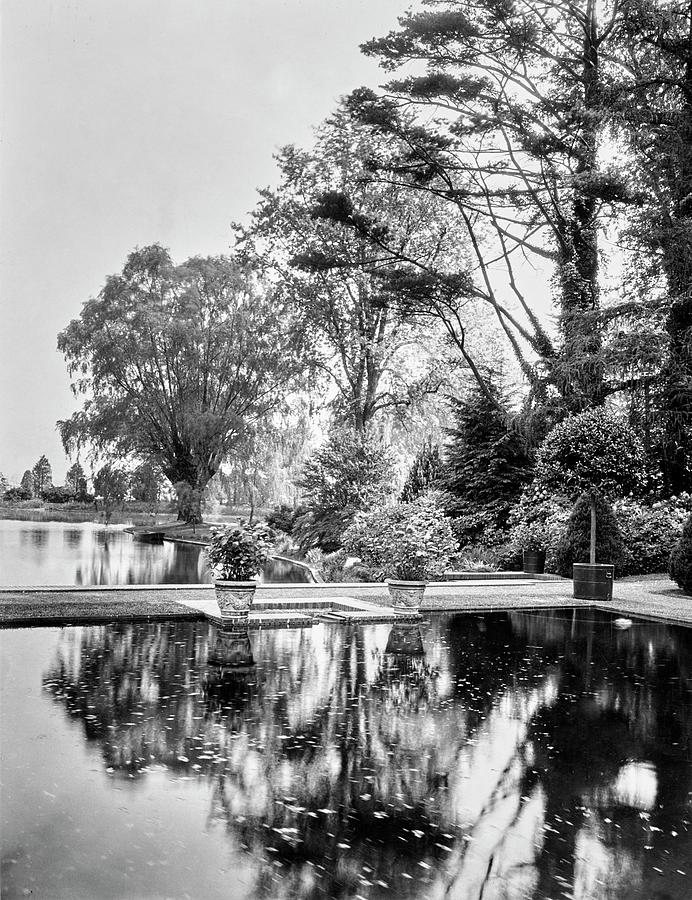 Reflecting Pool In Oyster Bay Photograph by Mattie Edwards Hewitt