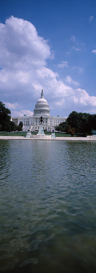 Architecture Photograph - Reflecting Pool With A Government by Panoramic Images