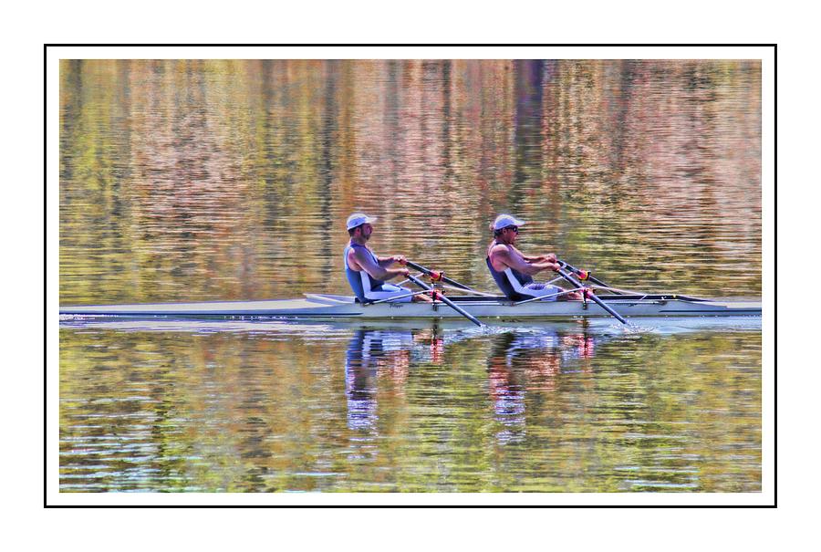 Reflecting Rowers Photograph by Alice Gipson