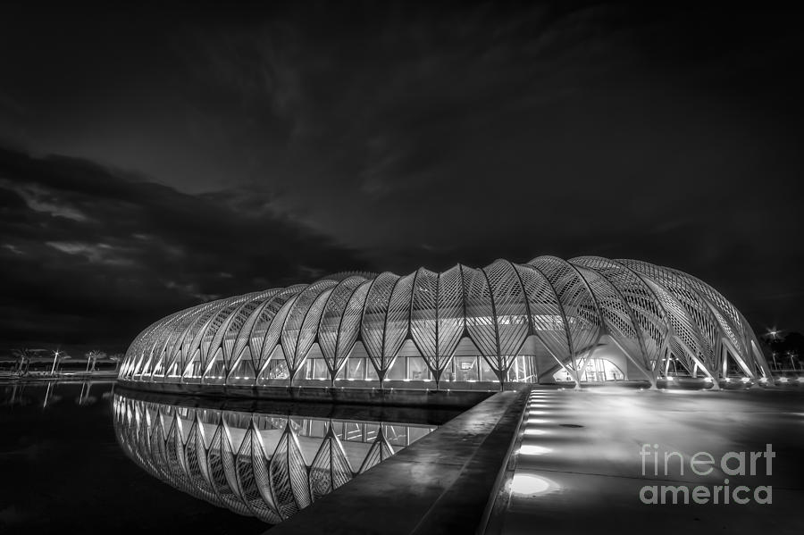 Architecture Photograph - Reflecting The Future-bw by Marvin Spates