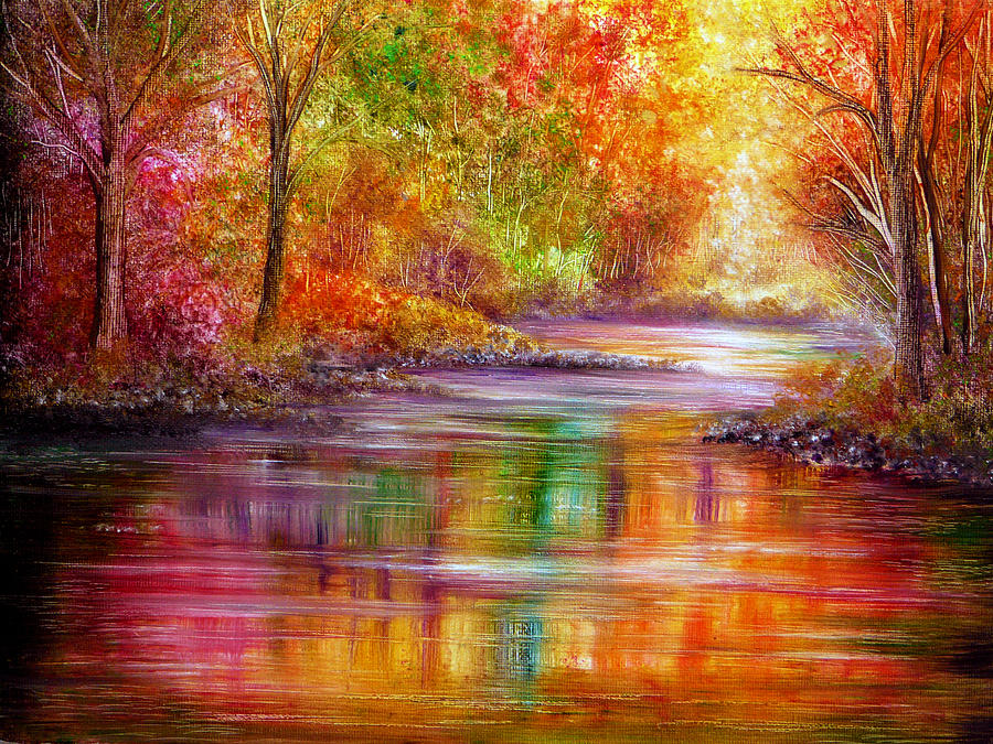 Nature Painting - Reflection by Ann Marie Bone