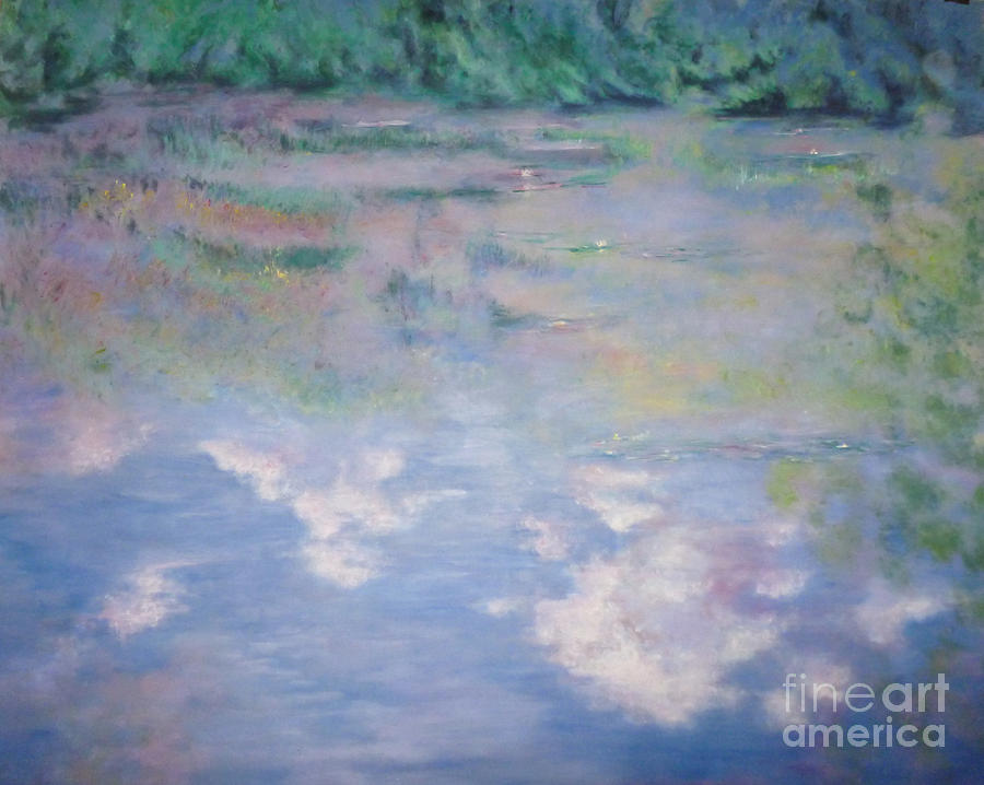 Claude Monet Painting - Reflection by Catherine Lottes