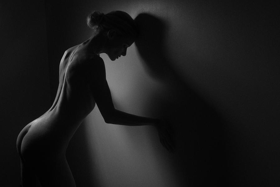 Nude Photograph - Reflection by Christophe Clovis