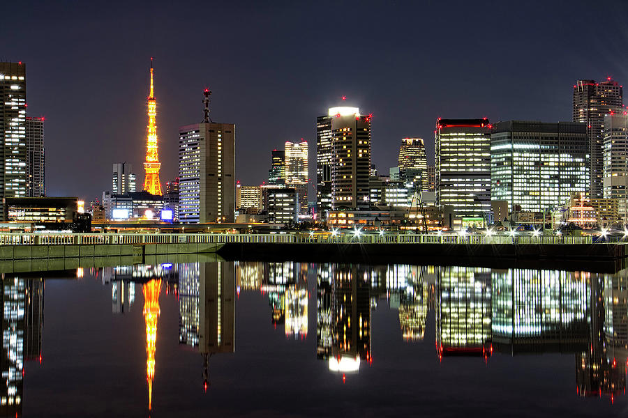Reflection City Of Tokyo Photograph by I Kadek Wismalana