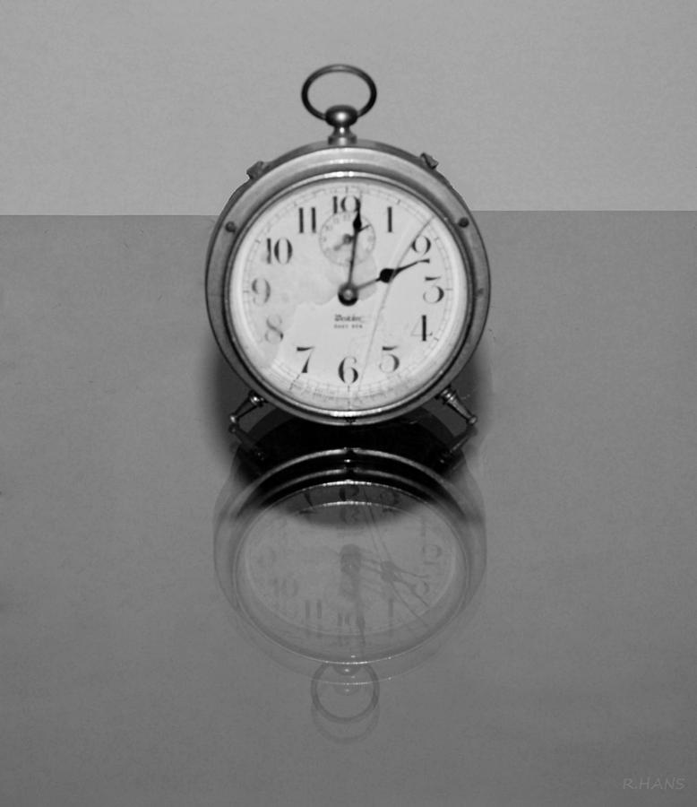 Reflection Clock Photograph by Rob Hans