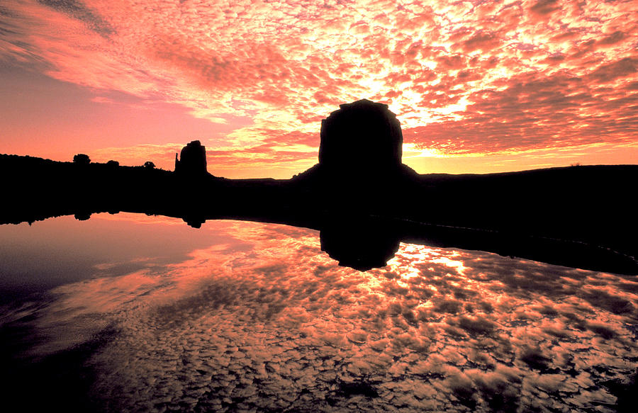 Reflection In Monument Valley Photograph