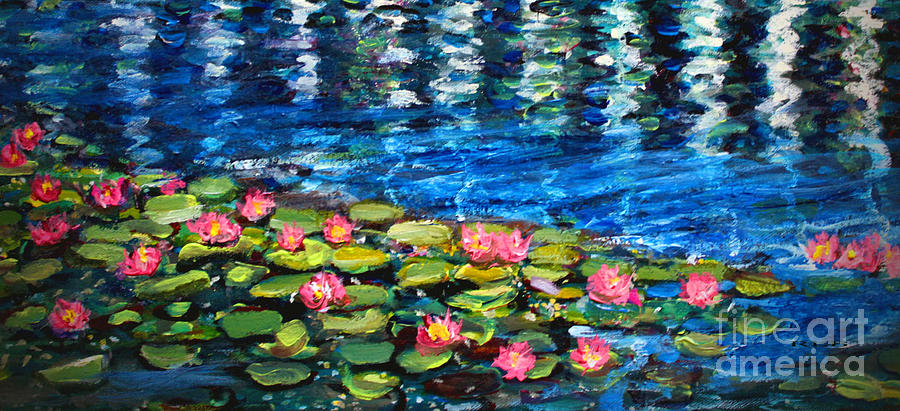 Reflection in the Llly Pond Painting by Rita Brown