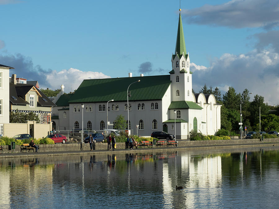 Reflection Of Church In Water Photograph by Panoramic Images