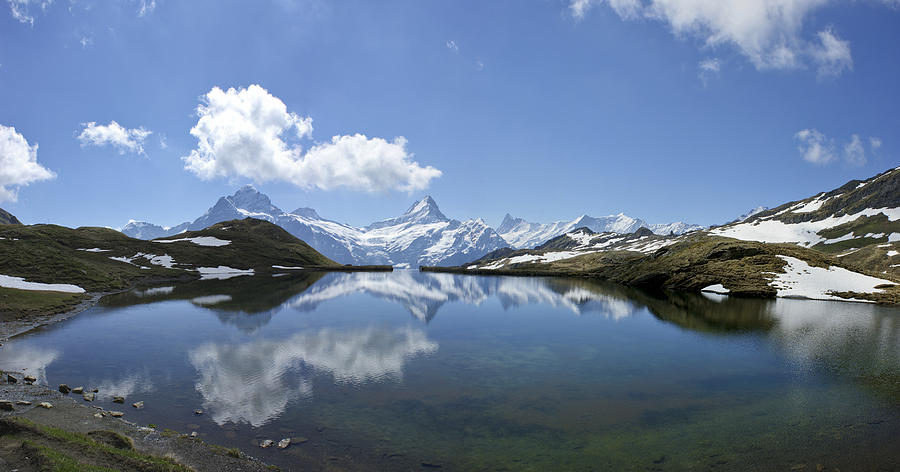 Reflection of Jungfrau in the Swiss Alps Photograph by Brian Kamprath