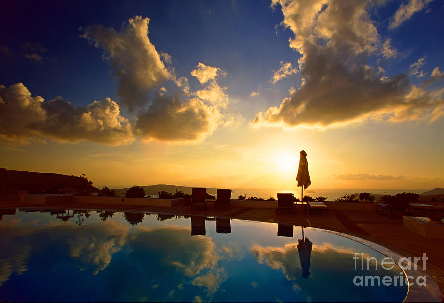 Reflection of Sunset Photograph by Aiolos Greek Collections