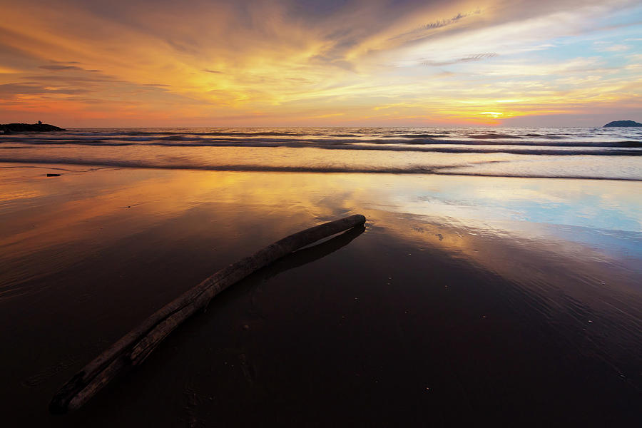 Reflection Of Sunset Colors At Tanjung Photograph by Macbrian Mun