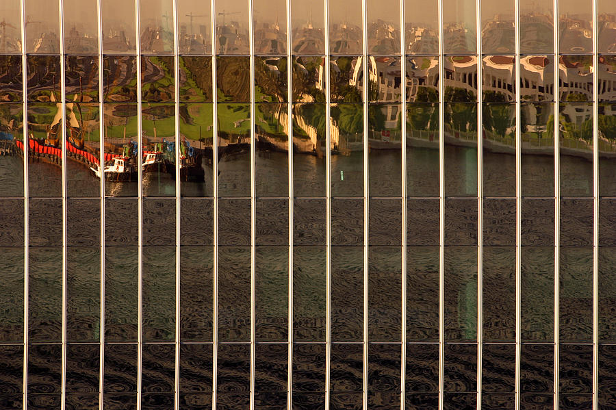 Reflection Of The Dubai Golf Course In The Glass Facade Of Building Photograph by PIXELS  XPOSED Ralph A Ledergerber Photography