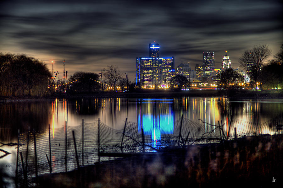 Reflection Of The Heart Of Detroit MI Photograph by A And N Art